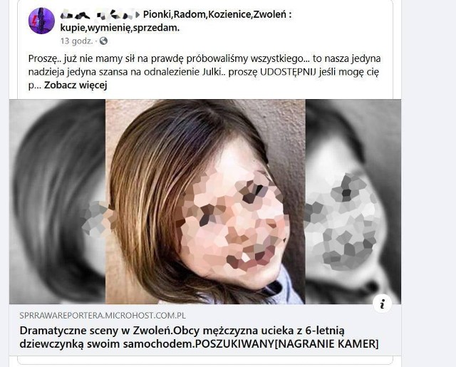 Tak wyglądał jeden z postów, który opublikowano w serwisie Facebook. Na pierwszy rzut oka, wygląda bardzo autentycznie.