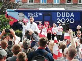 Gorąco na wiecu wyborczym Andrzeja Dudy w Solcu Kujawskim. „Długopis!” - skandowali niektórzy [wideo]