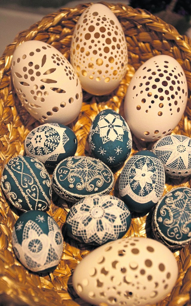 Jajka artystycznie zdobione Anny Rudnickiej: ażurowe i malowane
