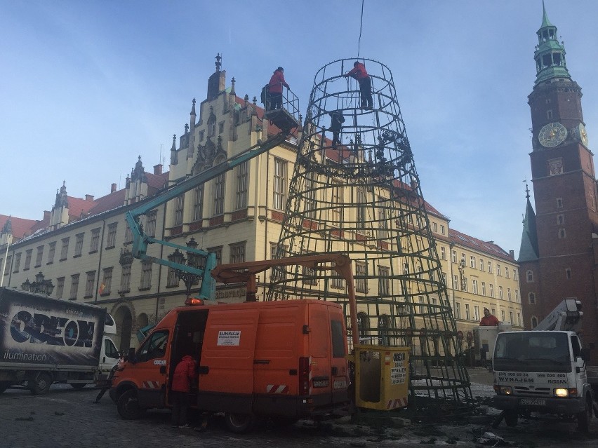 Wrocław: Nie ma już choinki w Rynku  (FOTO)