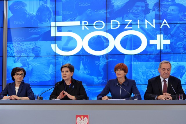 Podczas wtorkowej konferencji prasowej premier Beata Szydło, wraz z minister rodziny, pracy i polityki społecznej Elżbietą Rafalską, przedstawiły szczegóły wdrażania zapowiadanego podczas kampanii i expose programu 500 plus