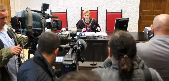 Sędzia Agnieszka Staniszewska &#8211; Perenc podczas odczytywania wyroku.
