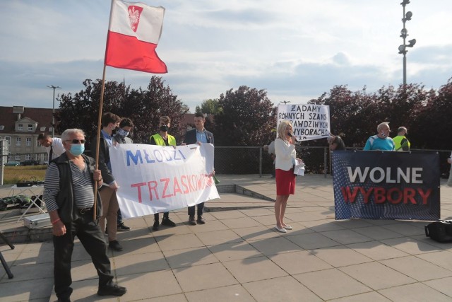 Marsz "Wolne wybory" w Szczecinie