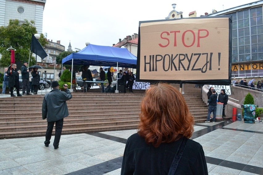 Czarny protest  w Bielsku-Białej
