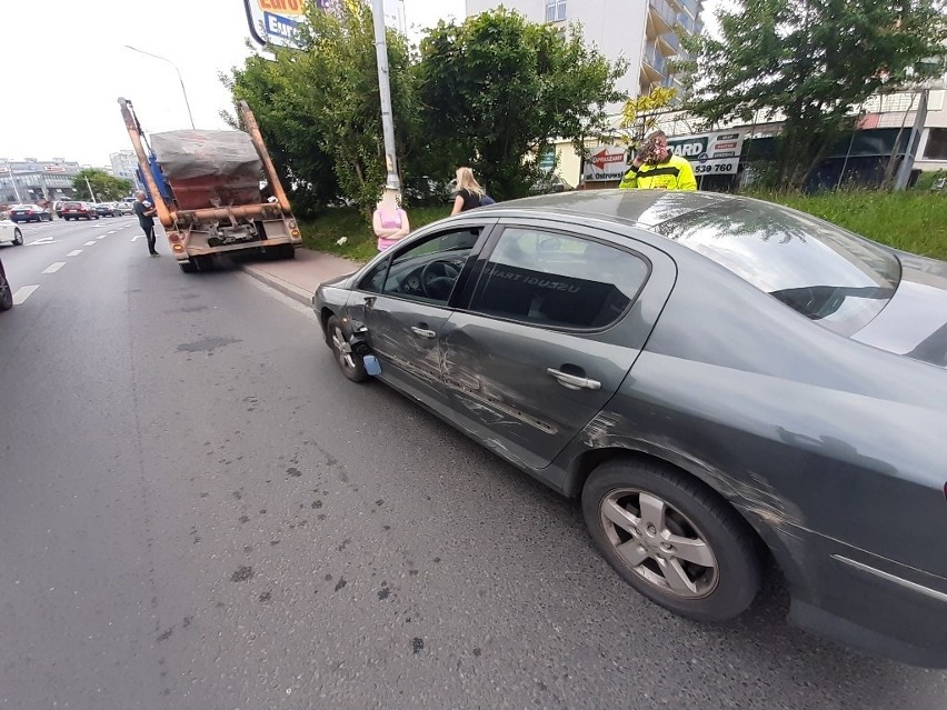 Wypadek na śródmiejskiej obwodnicy Wrocławia 1.06.2021