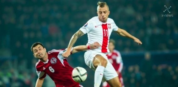 Zwycięstwo Polski Polacy 4:0 z Gruzją miało swoją cenę: Kamil Grosicki złamał rękę [WIDEO]