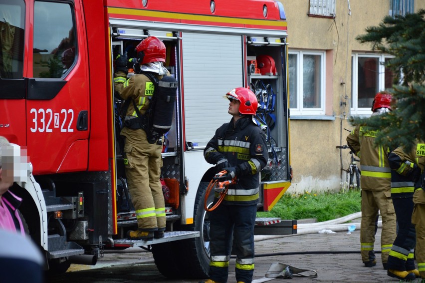 Pożar mieszkania przy ulicy Lechickiej....