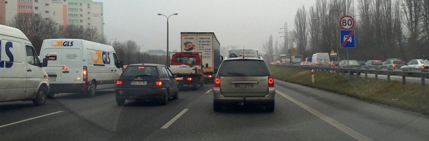 Korek na S86 w Sosnowcu w kierunku Katowic [ZDJĘCIA]