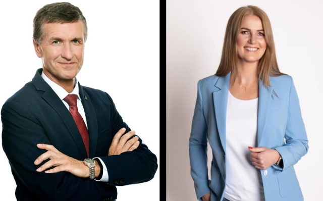 Kandydaci na burmistrza Mikołowa: Stanisław Piechula i Dorota Pytel