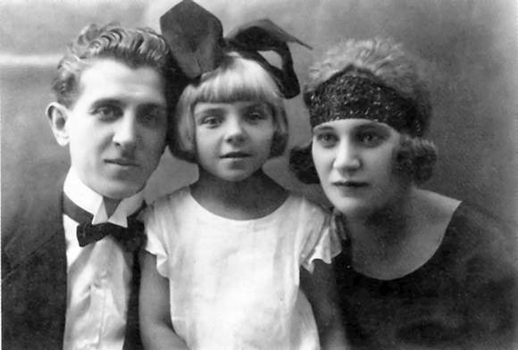 Jan Marcinkowski z pierwszą Lidią i córką Leokadią