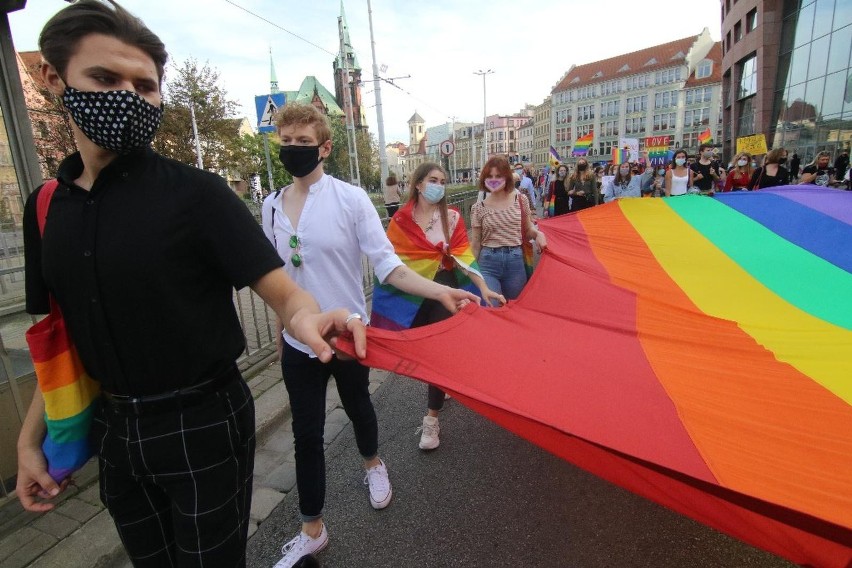 Marsz Równości we Wrocławiu w 2020 roku.