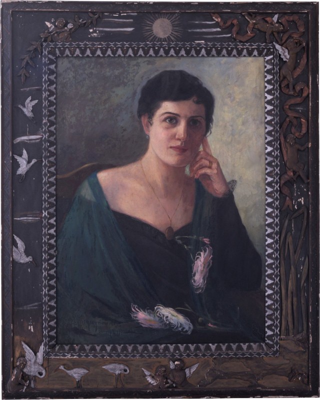 Portret nauczycielki z Przemyśla Stefanii Areckiej z 1922 r., autorstwa Stefanii Jacyszówny.