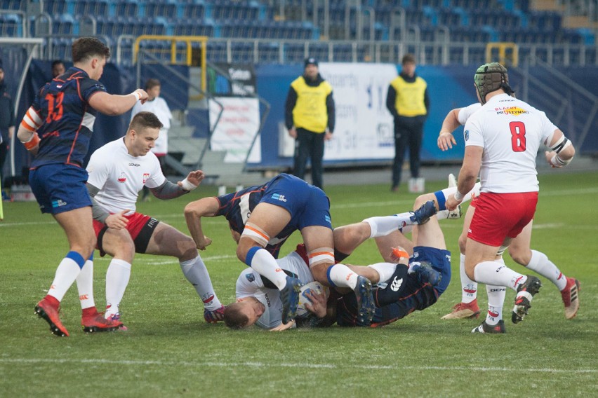 Rugby. Holendrzy nie mieli litości. Wysoka porażka Polaków na Arenie Lublin (ZDJĘCIA)