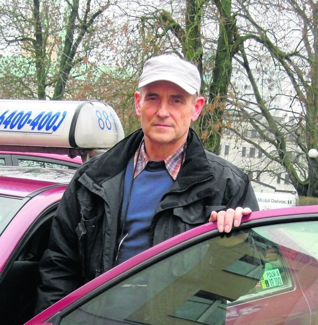 Andrzej Dominiak jest taksówkarzem od 30 lat.