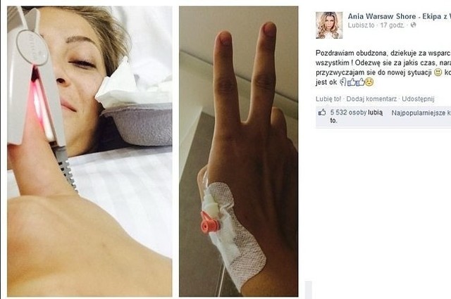 Ania z "Warsaw Shore" zdecydowała się na operację plastyczną (fot. screen z Facebook.com)