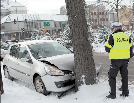 Kolizja na ulicy Anny Łajming w Słupsku.