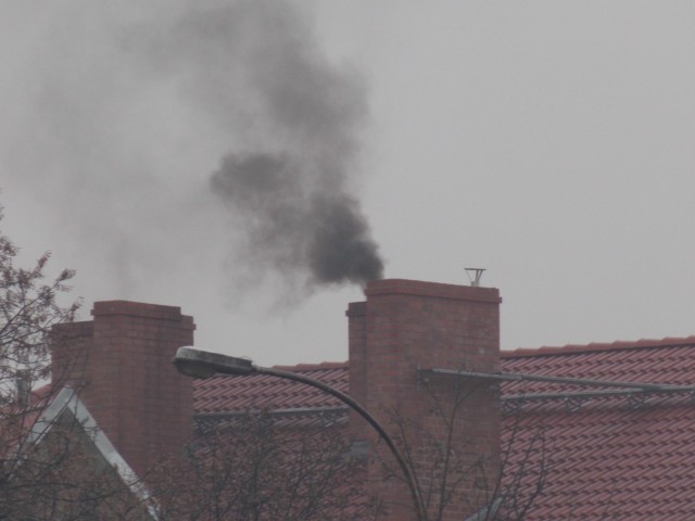 Tak w środę przed 12.00 dymiły kominy w centrum Gorzowa.