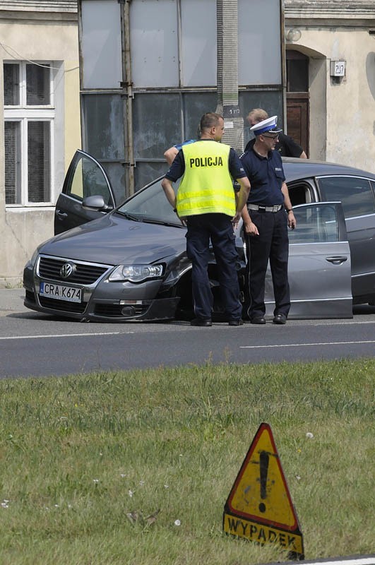 Wypadek radiowozu na Fordońskiej w Bydgoszczy