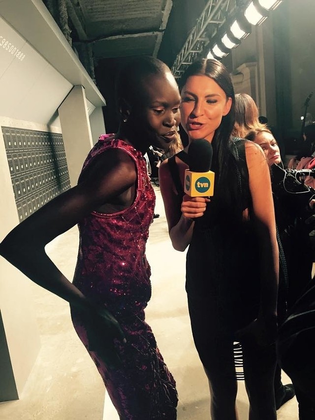 Barbara Pasek porozmawiała m.in. z Alek Wek.Materiały prasowe