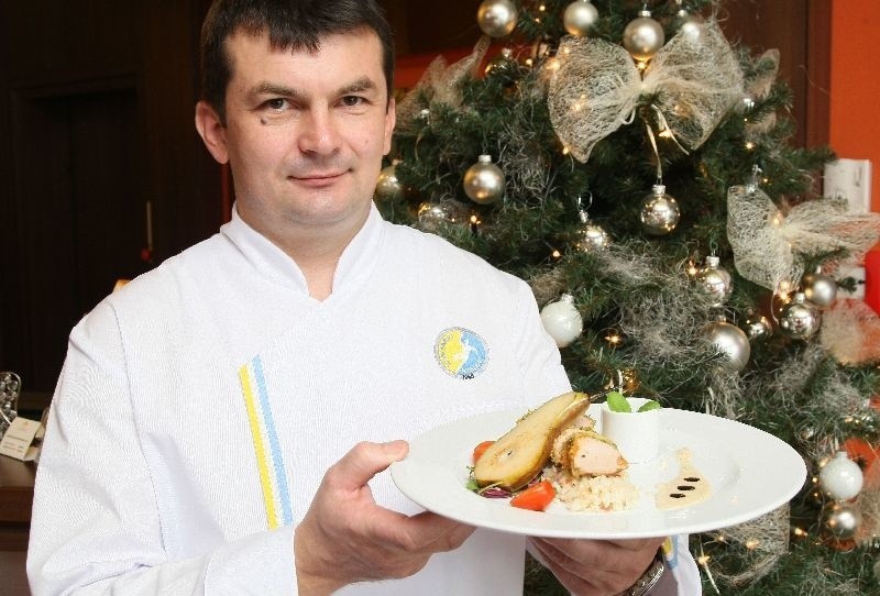 Mirosław Ciołak, szef kuchni kieleckiego Hotelu Tęczowy Młyn...
