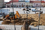 Na Rynku w Żywcu powstaje bezpłatne lodowisko. Ruszy w połowie grudnia