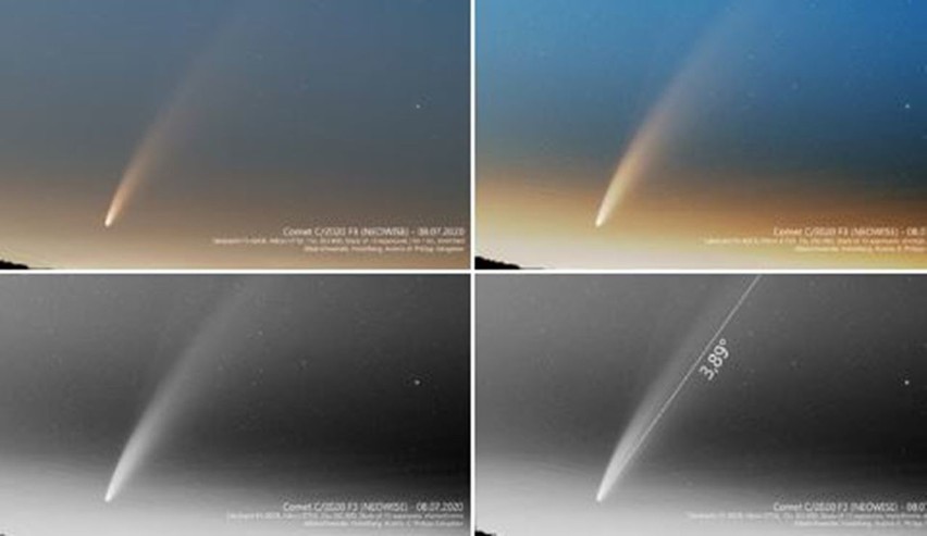 Stack of 13 15s images of #comet C2020F3 #NEOWISE, Takahashi...