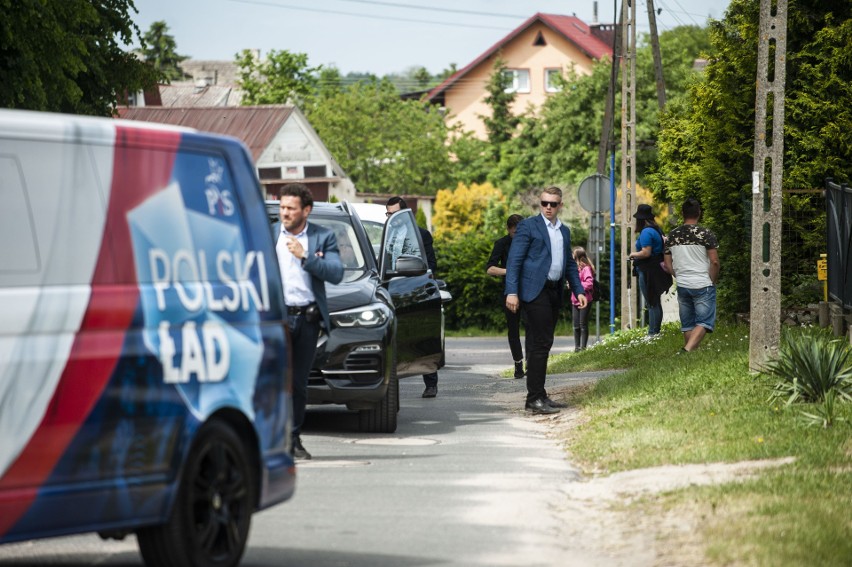 Premier Mateusz Morawiecki w Starych Bielicach