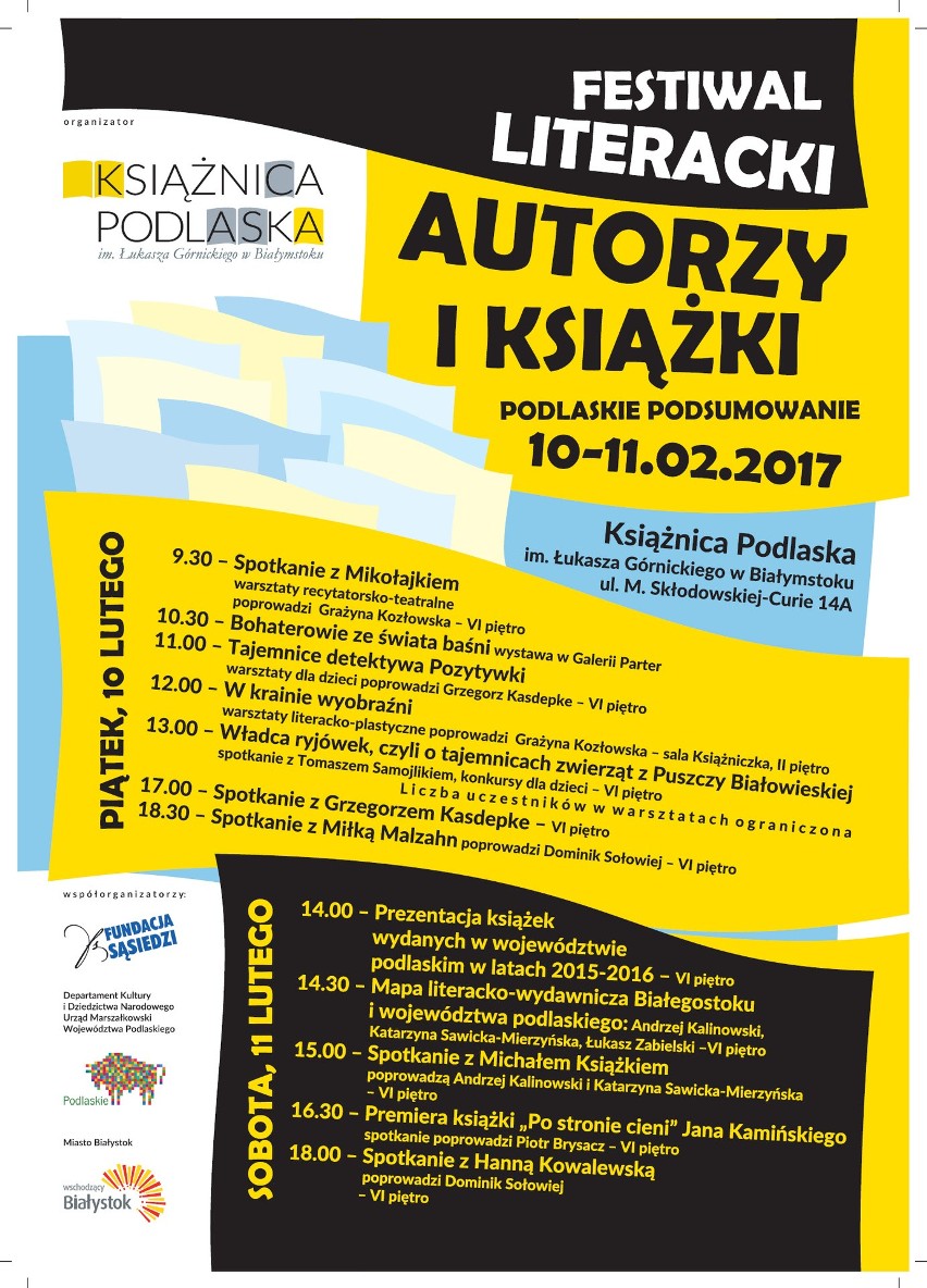 Festiwal literacki "Autorzy i książki" w Białymstoku
