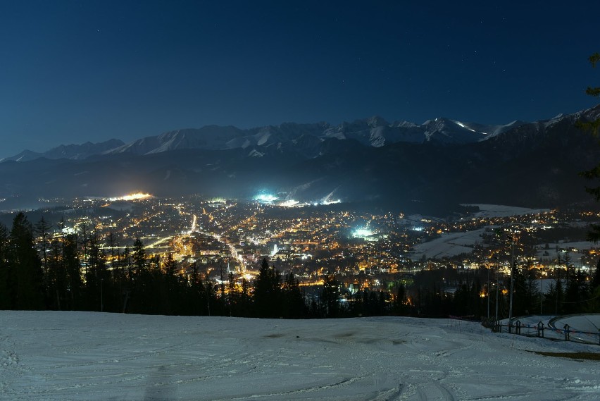 Zobacz Zakopane i Tatry nocą. Niesamowite zdjęcia [GALERIA]