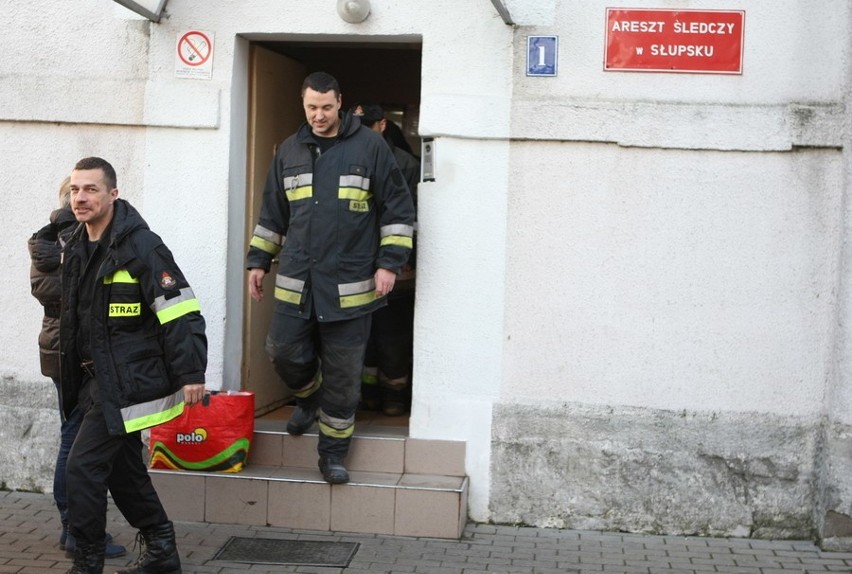 Pozorowali  pożar w Areszcie Śledczym  w Słupsku