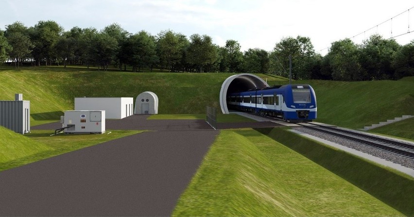 Zbudują tunel na najdroższym odcinku linii 104 Chabówka-Nowy Sącz, między Męciną a Mordarką żeby pociągi mogły jechać szybko i bezkolizyjnie