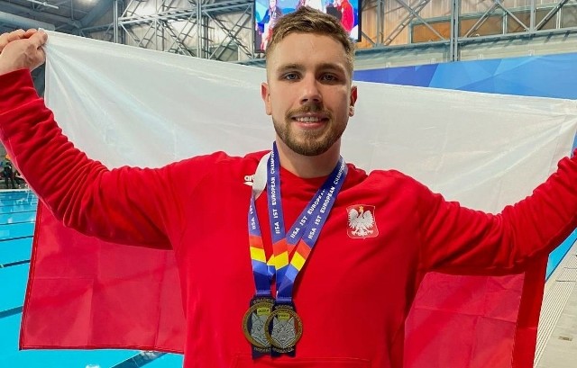 Filip Kołodziejski w pierwszym dniu ME zdobył dwa złote medale