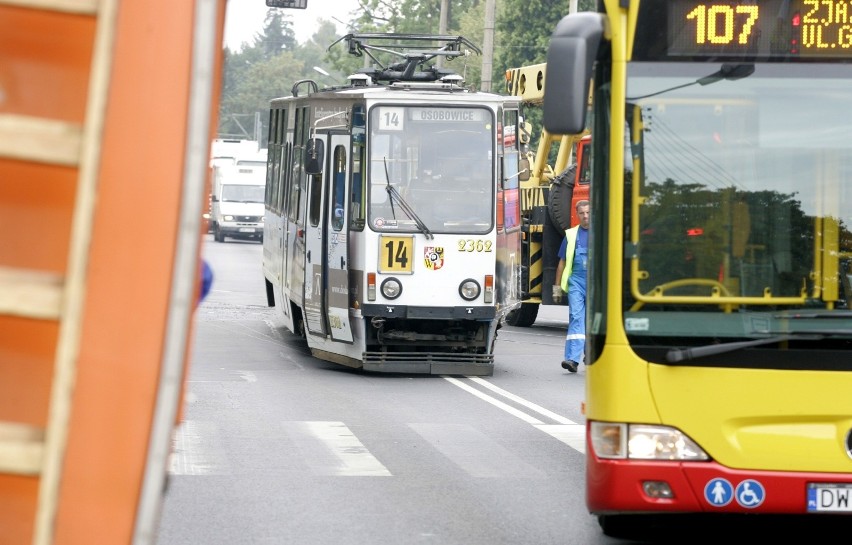 "Czternastka" jadąca z Osobowic w kierunku FAT-u będzie...