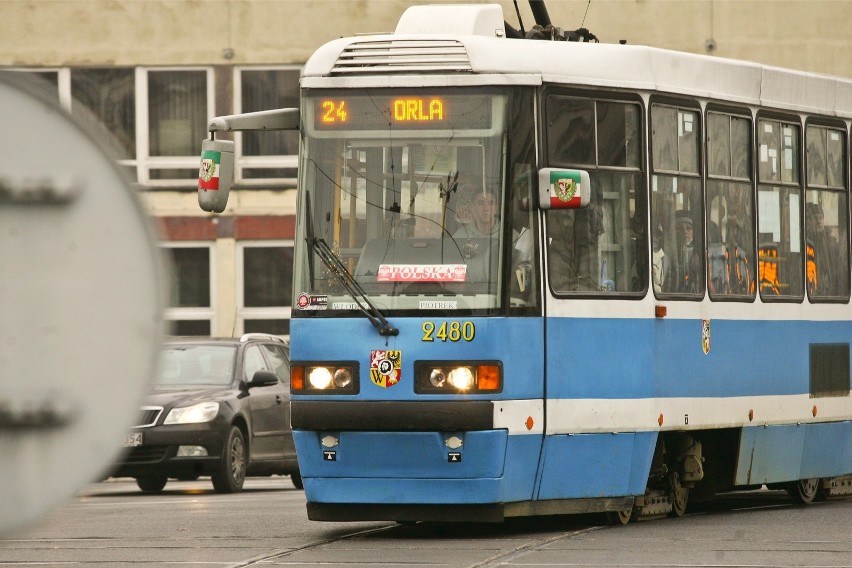 Tramwaje linii 24 jadące z Osobowic w kierunku FAT-u będą...