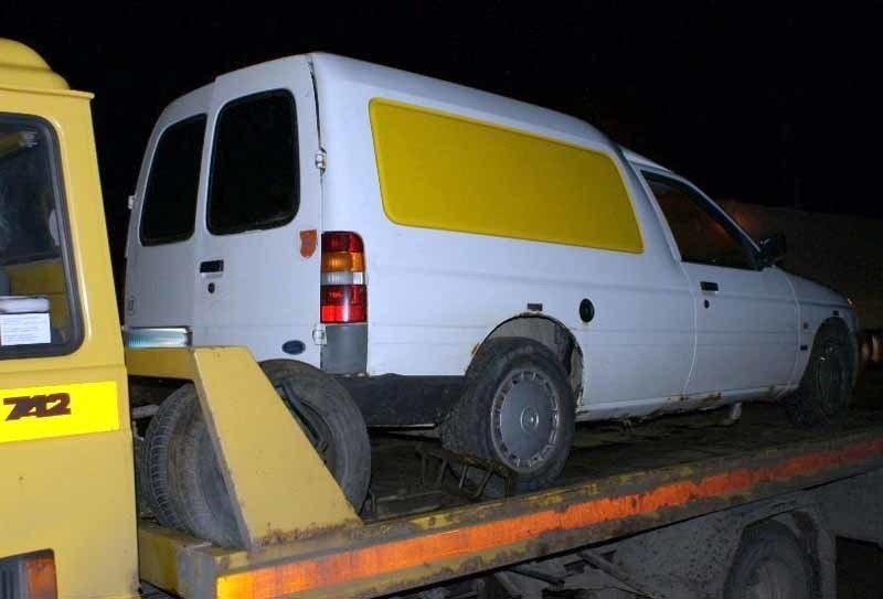 Samochód Litwina został odholowany na policyjny parking
