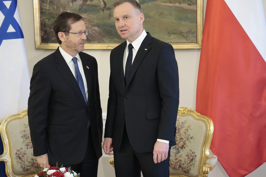 Spotkanie prezydentów Polski i Izraela. O czym rozmawiali?