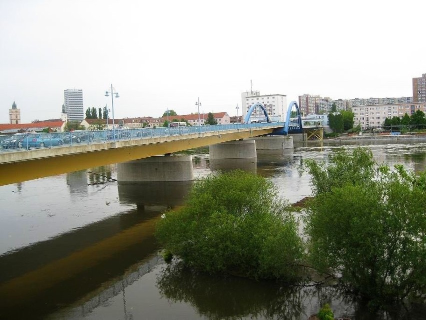 Sytuacja powodziowa  w Slubicach i Frankfurcie nad Odrą. 26...