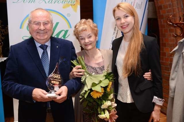 Senior Roku 2015 Roch Kiełpiński pojawił się na gali w towarzystwie żony i wnuczki. 
