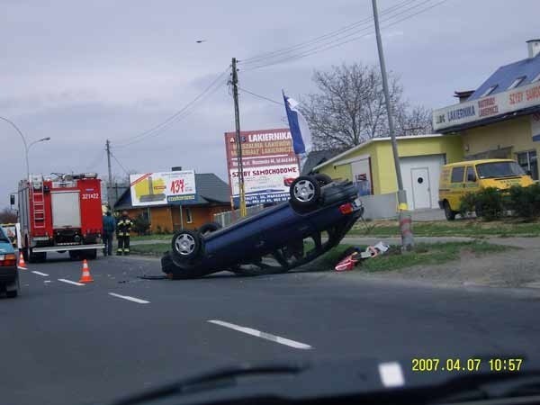 Wypadek na ul. Warszawskiej w Rzeszowie