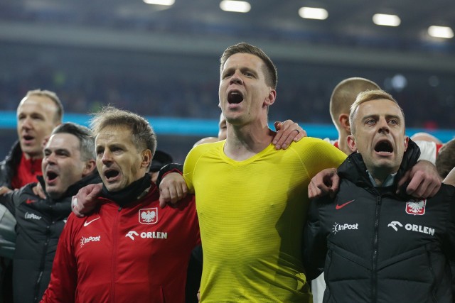 Wojciech Szczęsny i Kamil Grosicki po meczu z Walią