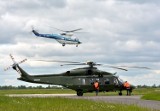 AW149 prezentował się w Świdniku. W tym czasie związkowcy protestowali w Warszawie (ZDJĘCIA, WIDEO)