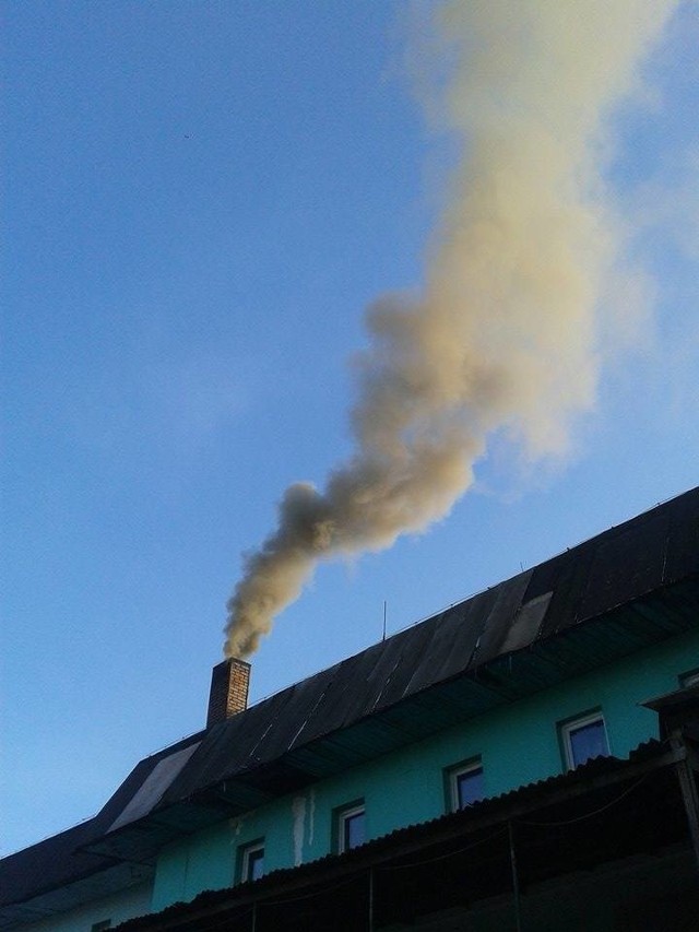W wielu budynkach w Radomiu ogrzewanych piecami na węgiel, przy rozpalaniu mocno dymi z kominów.