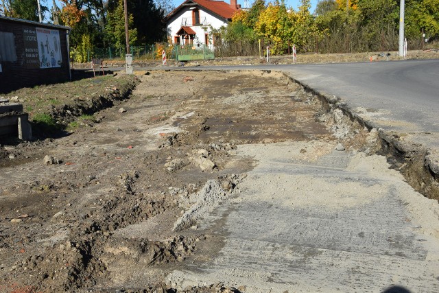 Ul. Słowackiego w Szprotawie jest drogą powiatową w przebudowie