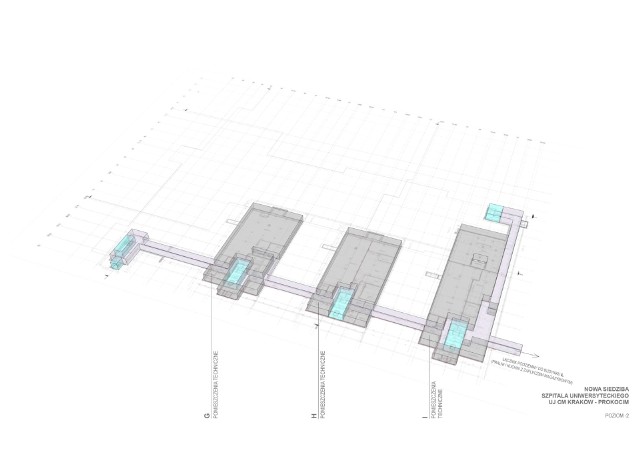 Na poziomie -2 znajdą się pomieszczenia techniczne.