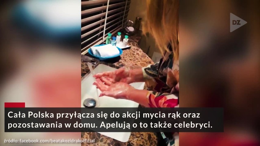 Koronawirus: celebryci zachęcają do mycia rąk i pozostania w domach. Zobaczcie te filmiki: Kozidrak, Stachurski, Miller