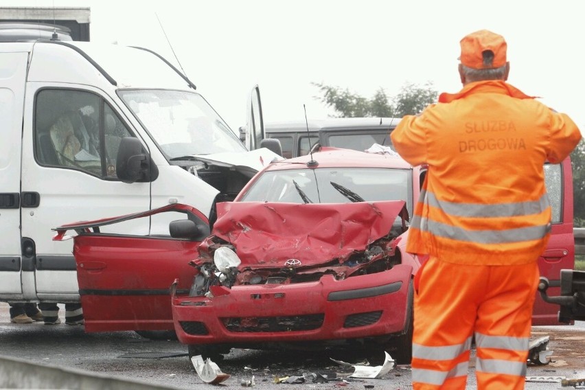 Wypadek na autostradzie A4 - 26.09.2013