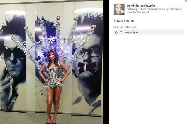 Dominika Zasiewska w programie Kuby Wojewódzkiego (fot. screen z Facebook.com)