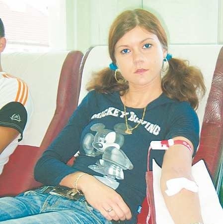 Luiza Batycka oddaje krew już od dziesięciu lat, mimo tak młodego wieku