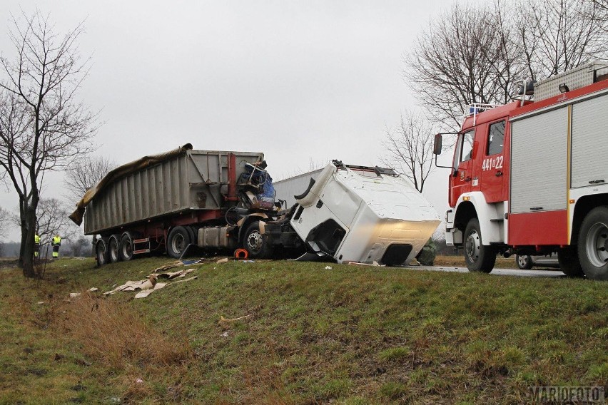 Do wypadku doszło na drodze krajowej 45 pod Krapkowicami.
