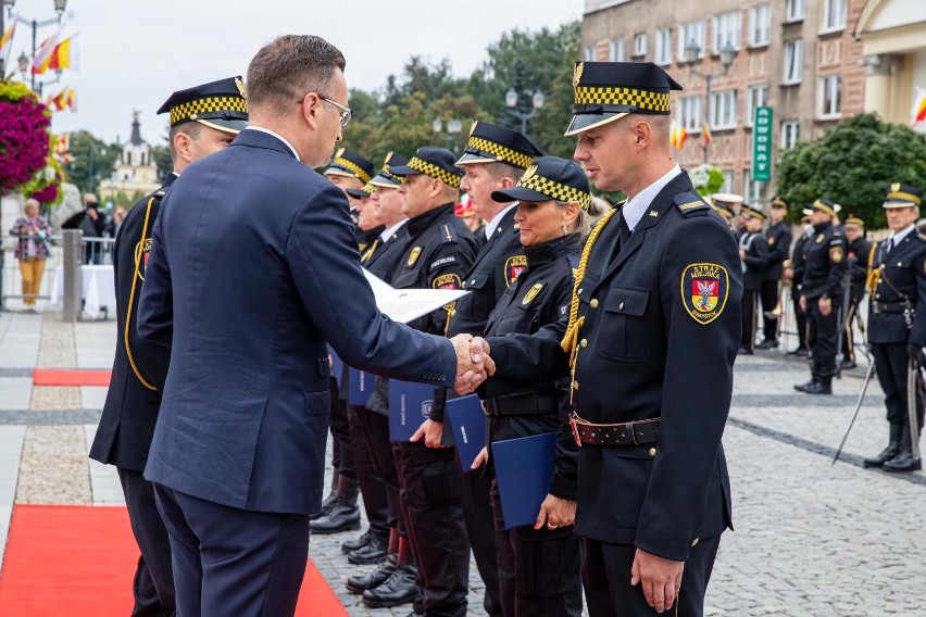 Białystok, Rynek Kościuszki. Obchody 30-lecia Straży...